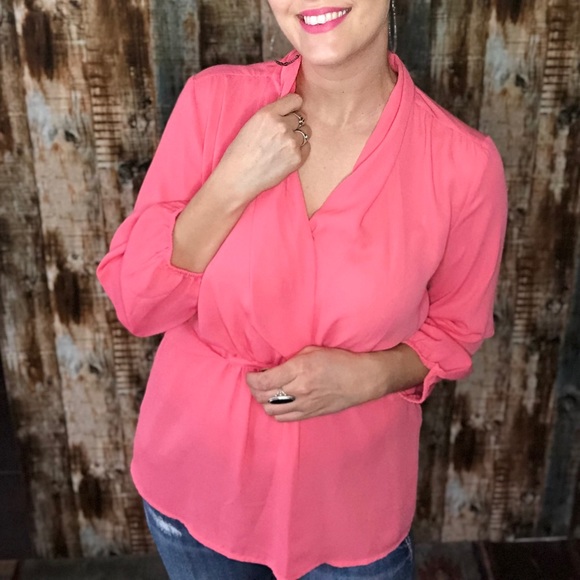 Crepe de Chine Wrap-Like Top - Picture 4 of 7